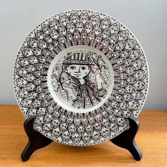 Bjorn Wiinblad plate by Nymolle of Denmark - Picture 2 of 4